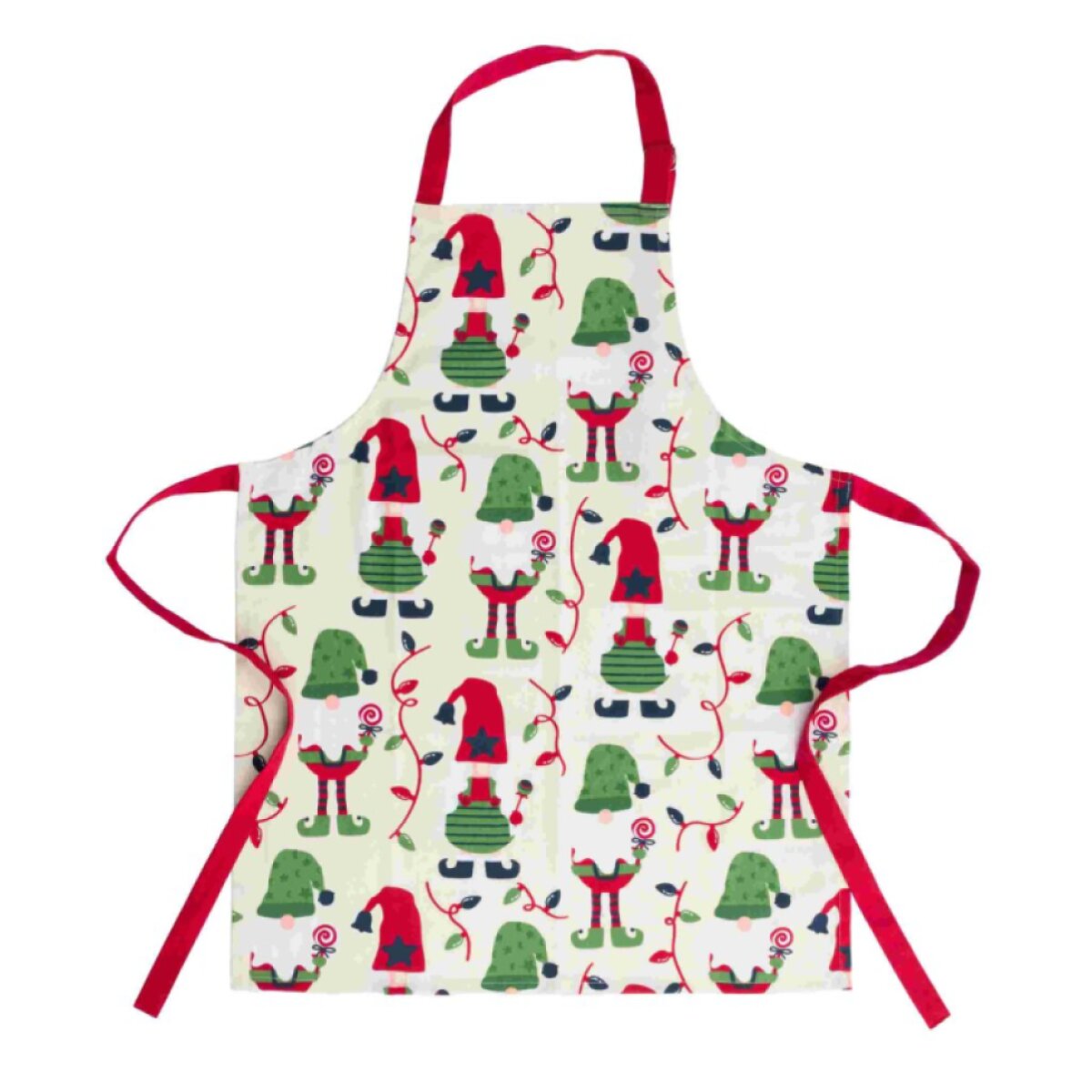Vánoční kuchyňská zástěra FESTIVE WARMTH béžová 60x75 cm 100% bavlna