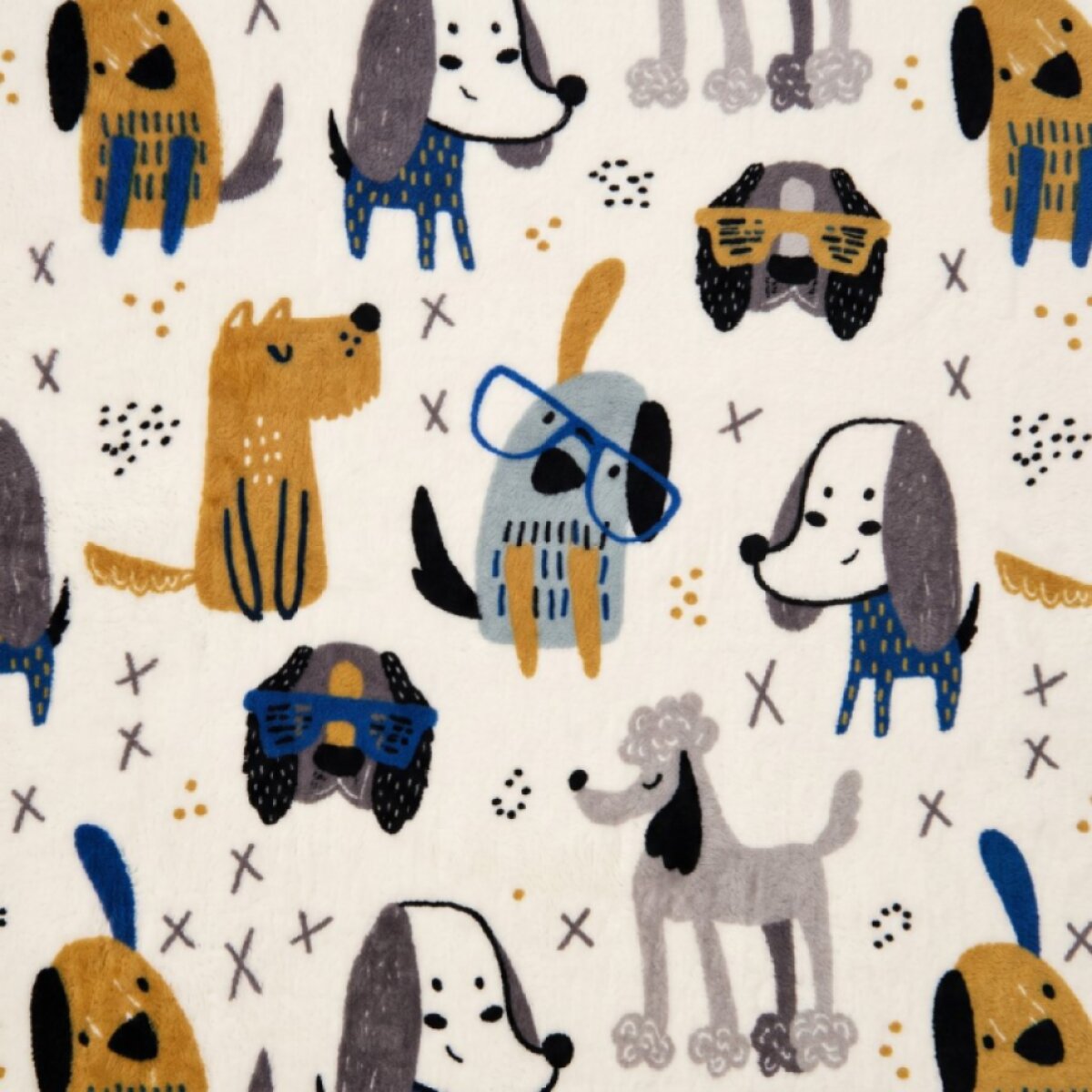 Deka z mikrovlákna DOGGOS bílá 150x200 cm