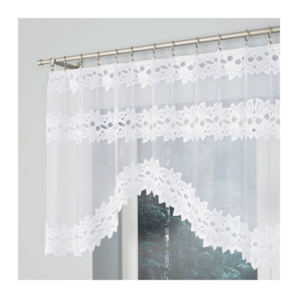 Dekorační oblouková krátká záclona na žabky BASTIA 230x80 cm MyBestHome