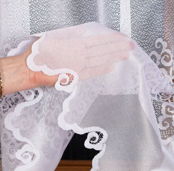 Dekorační žakárová záclona na žabky MODESTA LONG bílá 300x250 cm (cena za 1 kus dlouhé záclony) MyBestHome