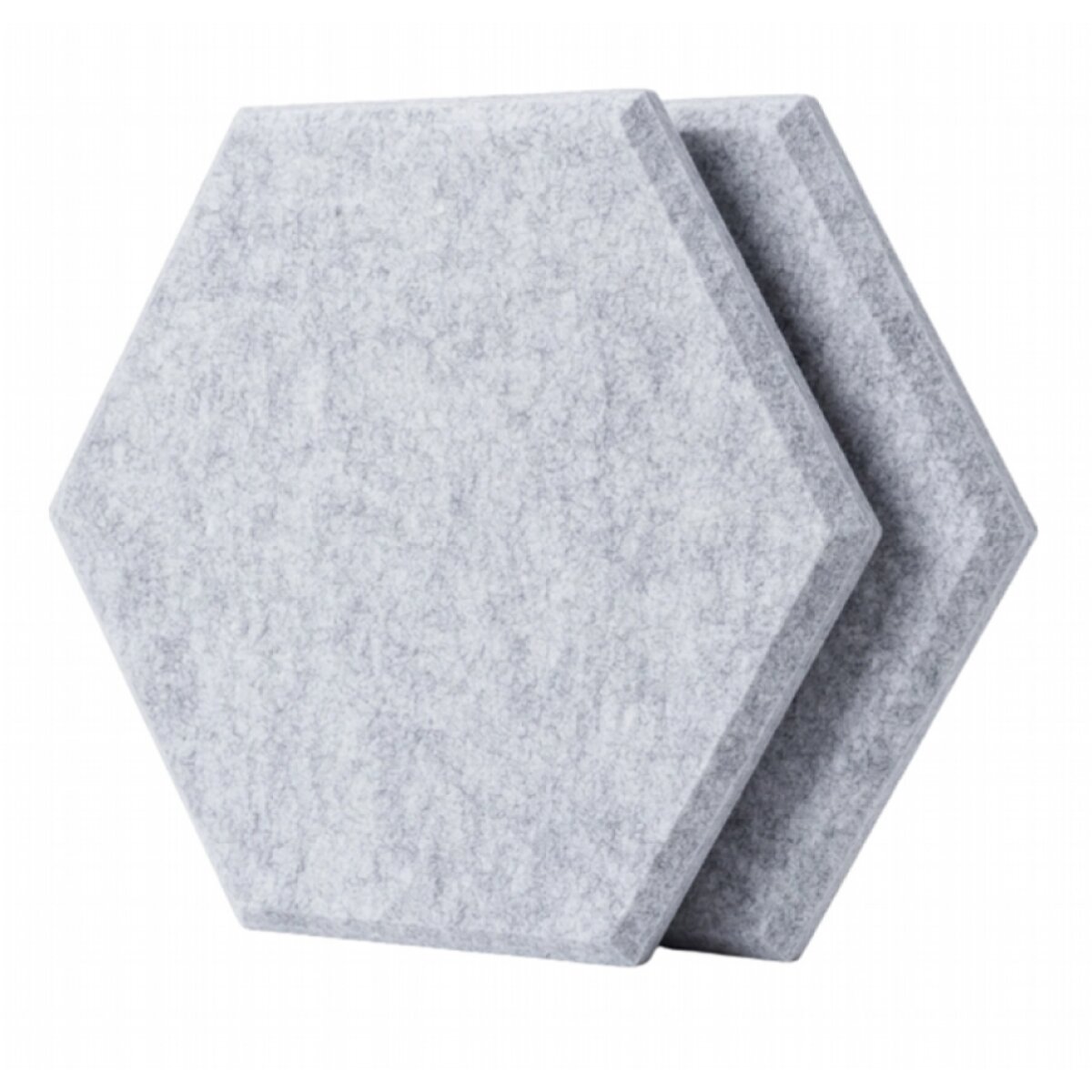 Dekorativní filcový nástěnný panel CROSS šedá 40x46 cm hexagon - sada 2 ks