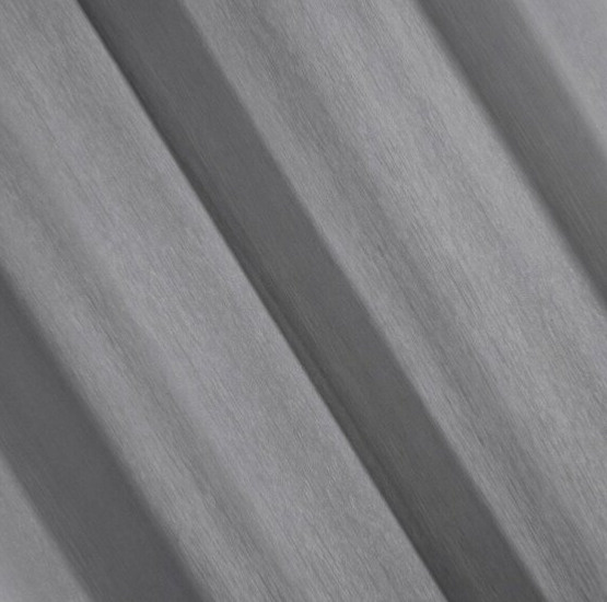 Dekorační dlouhá záclona s kroužky s jemnou stukturou STELLA 140x250 cm šedá (cena za 1 kus) MyBestHome