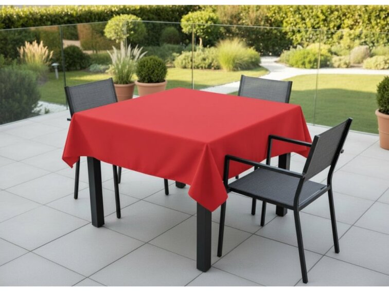 Venkovní čtvercový ubrus TERRA color 10 červená, různé rozměry Mybesthome