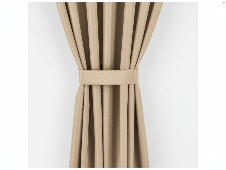 Venkovní zahradní závěs s poutky na suchý zip LISBOA světle béžová 03 různé rozměry Mybesthome