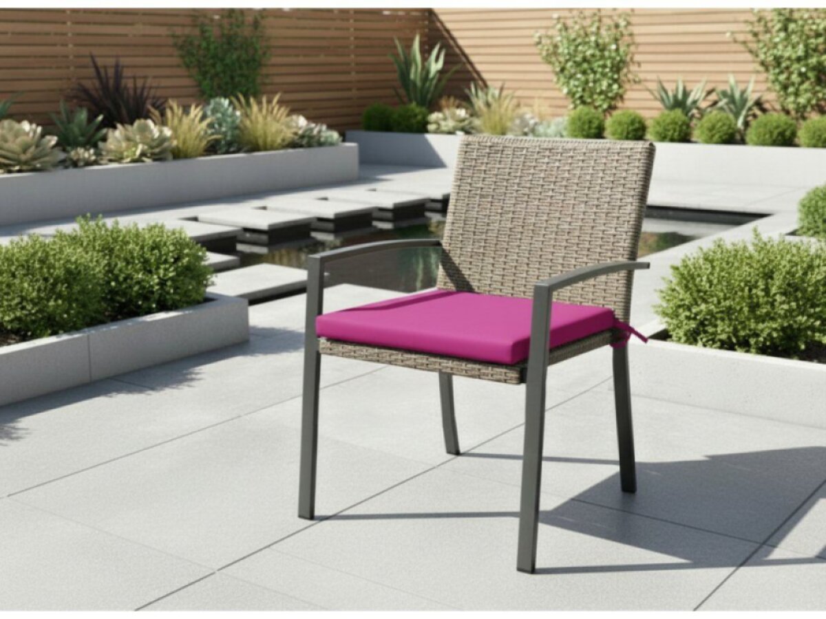 Zahradní podsedák na židli GARDEN color 36 růžová 40x40x4 cm Mybesthome