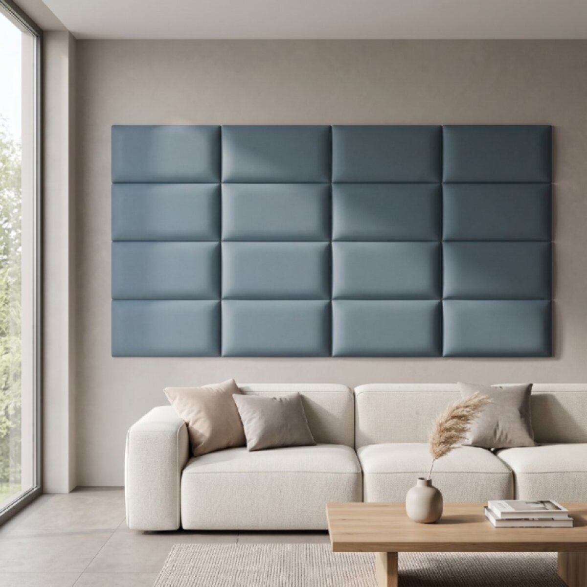Čalouněný nástěnný panel různé rozměry x šířka 30 cm mořská zelená obdélník MyBestHome