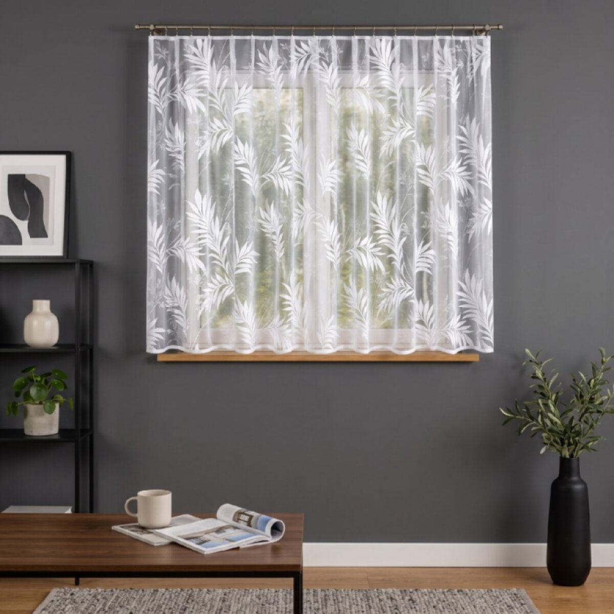 Dekorační krátká záclona na žabky KAJA 300x160 cm MyBestHome