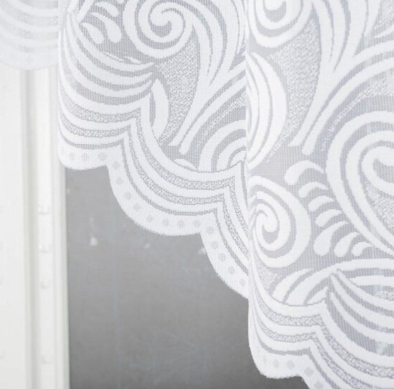 Dekorační oblouková krátká záclona na žabky KINGA 140 bílá 300x140 cm MyBestHome