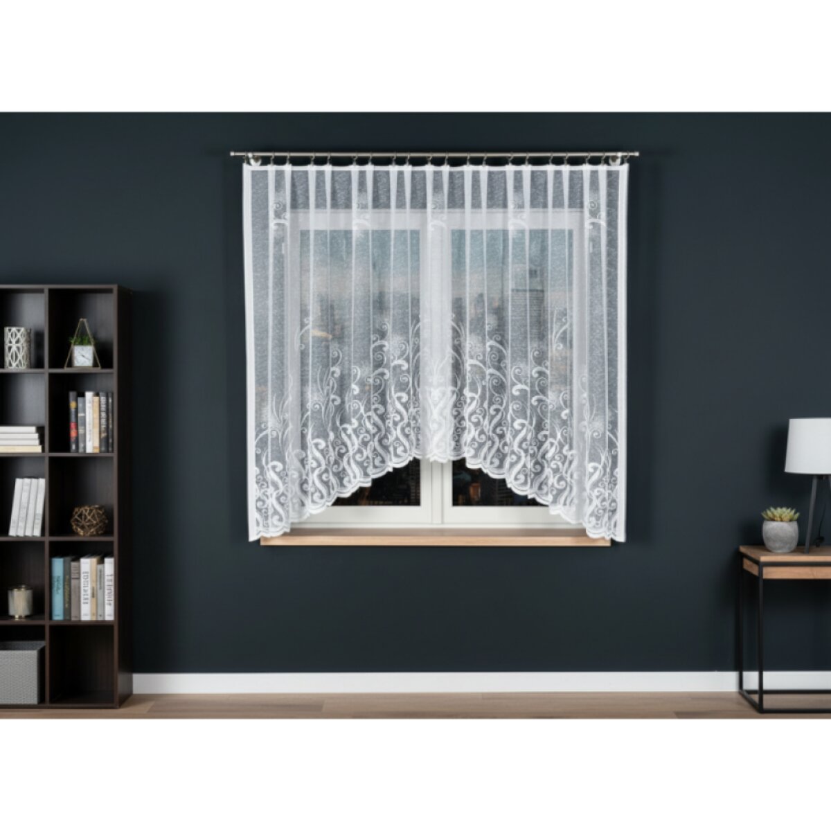Dekorační oblouková krátká záclona na žabky WANDA 300x160 cm MyBestHome