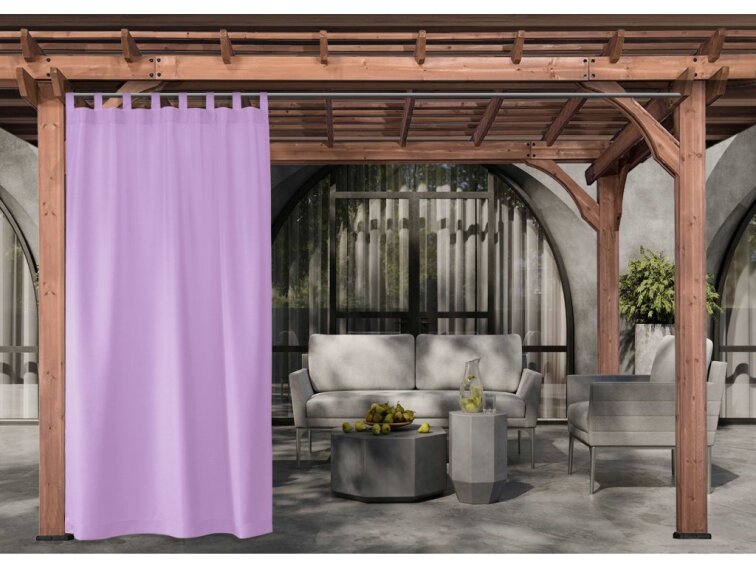 Venkovní zahradní závěs s poutky SANTIAGO color 30 lila, různé rozměry MyBestHome