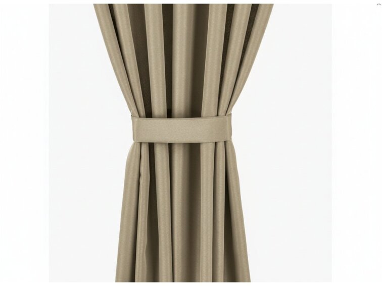 Venkovní zahradní závěs s poutky na suchý zip LISBOA béžová 07 různé rozměry Mybesthome