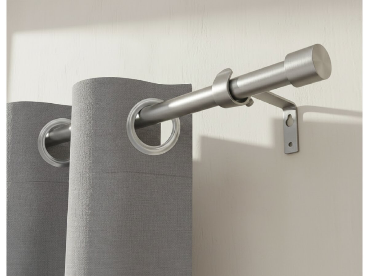 Kovová teleskopická garnýž VINCENZO nerezová ocel 200-350 cm Ø 16/19 mm jednořadá Mybesthome