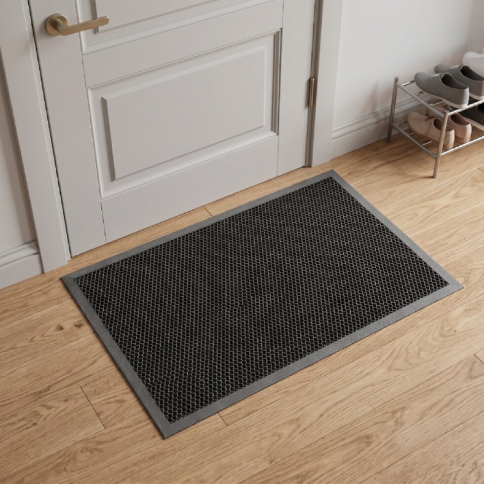 Rohožka - předložka 3D SZARA šedá 50x80 cm
