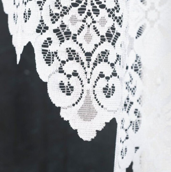 Dekorační oblouková krátká záclona na žabky NADIA 130 bílá 300x130 cm MyBestHome