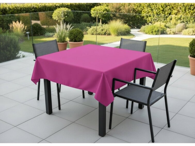 Venkovní čtvercový ubrus TERRA color 36 tmavě růžová, různé rozměry Mybesthome