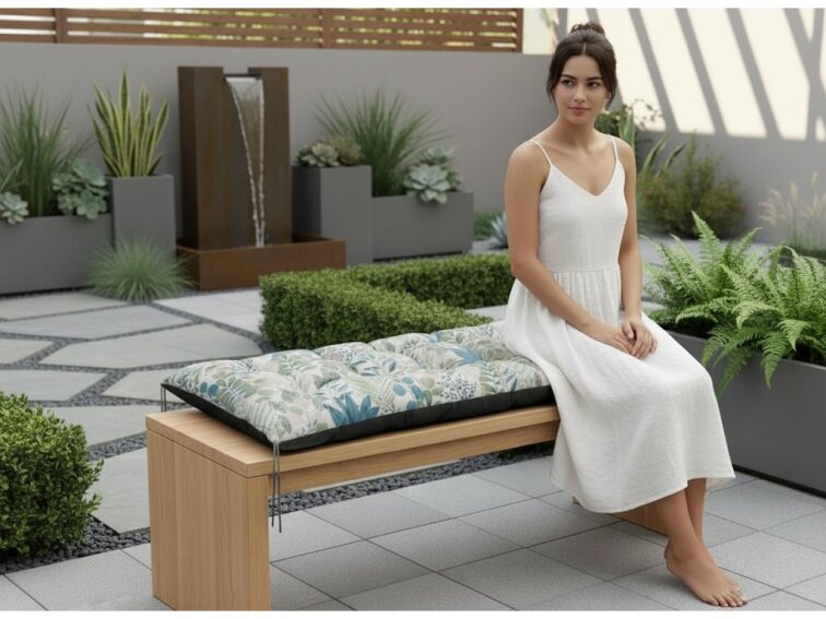 Prošívané sezení na lavici WILSON vzor 137 různé rozměry, polstr na zahradní lavici - sedák Mybesthome