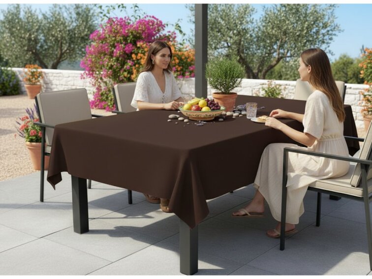 Venkovní ubrus GARDEN color 27 tmavě hnědá, různé rozměry Mybesthome