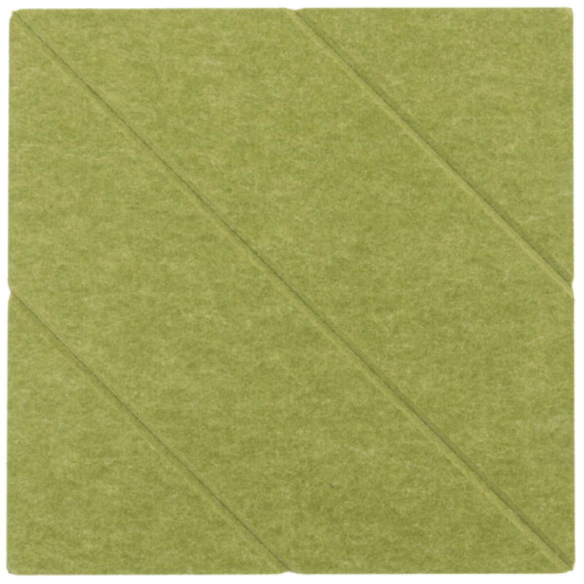 Dekorativní filcový nástěnný panel CROSS DESIGN zelená 40x40 cm čtverec - Cena za 2 kusy v balení