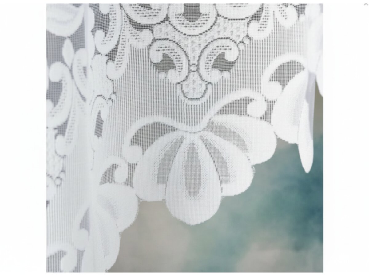 Dekorační oblouková dlouhá záclona na žabky LUDWIKA 180 bílá 300x180 cm MyBestHome