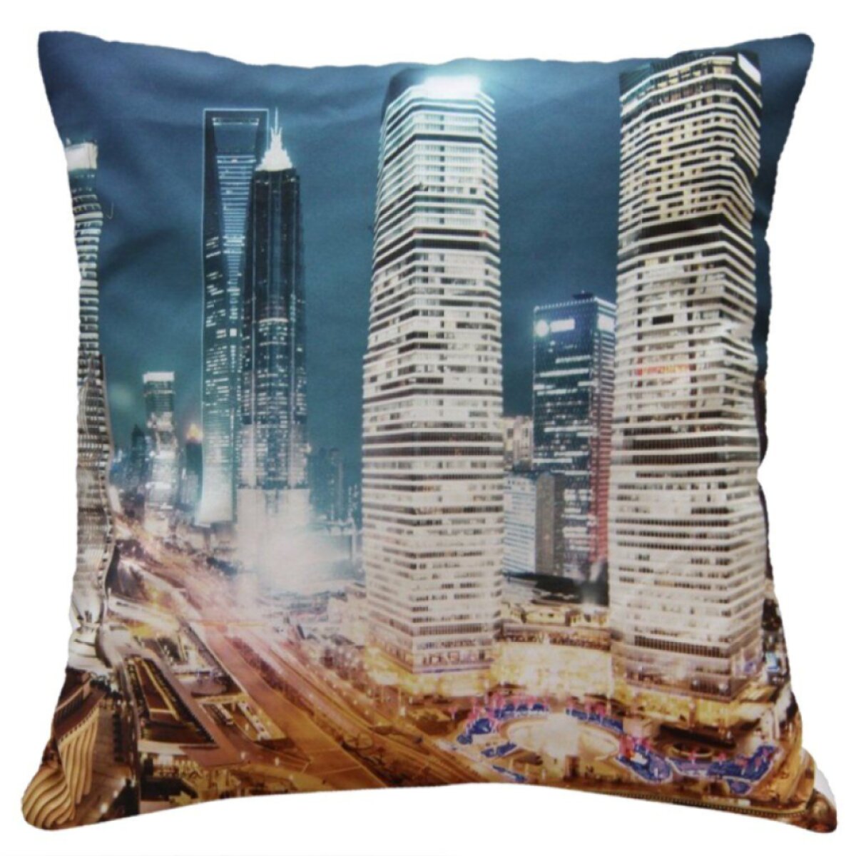 Povlak na polštář LIGHT CITY 40x40 cm motiv velkoměsta MyBestHome