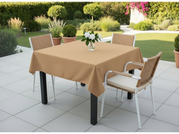 Venkovní čtvercový ubrus TERRA color 37 latté, různé rozměry Mybesthome