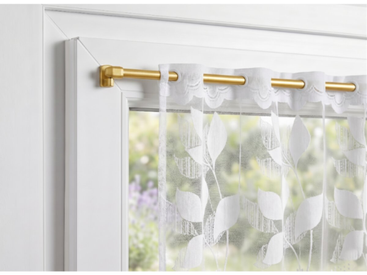 Vitrážová teleskopická samolepící tyč - vitrážka 40-60 cm, 60-80 cm VARIO MINI 2 kusy zlatá Mybesthome