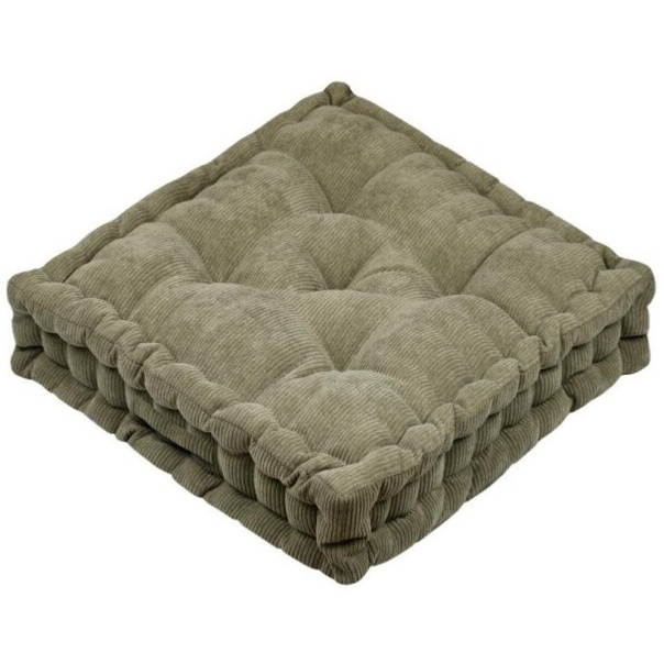 Sedací polštář na zem DANDY khaki 45x45x10 cm France