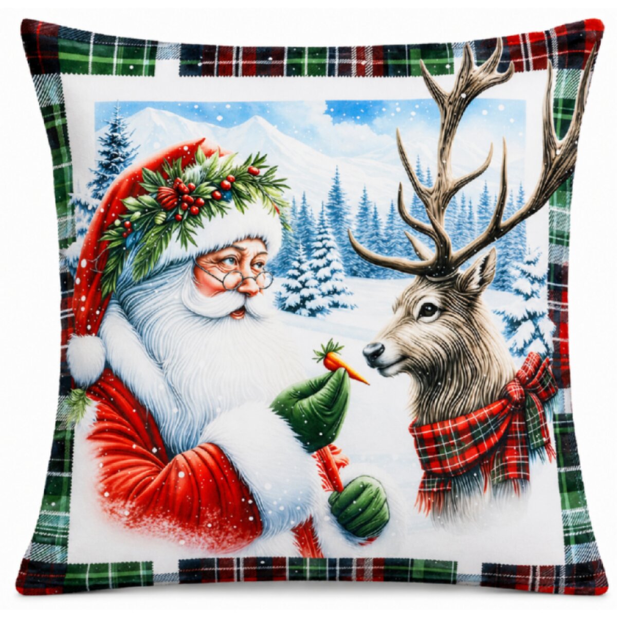 Vánoční povlak na polštář WINTER MAGIC motiv I. 40x40 cm