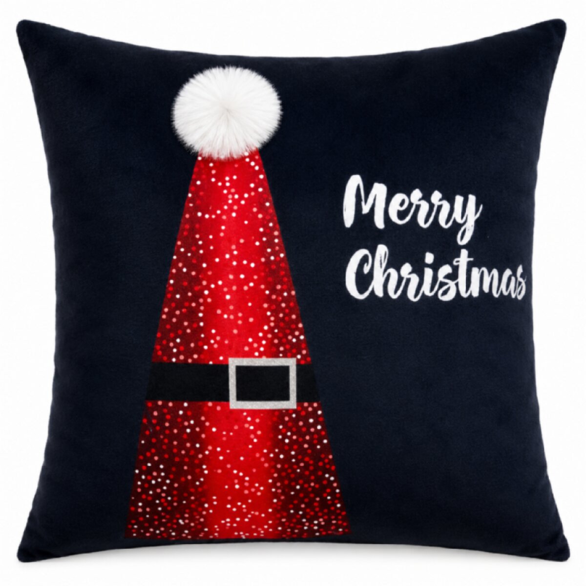 Vánoční povlak na polštář XMAS - MIRACLE černá/červená 40x40 cm mikrovlákno