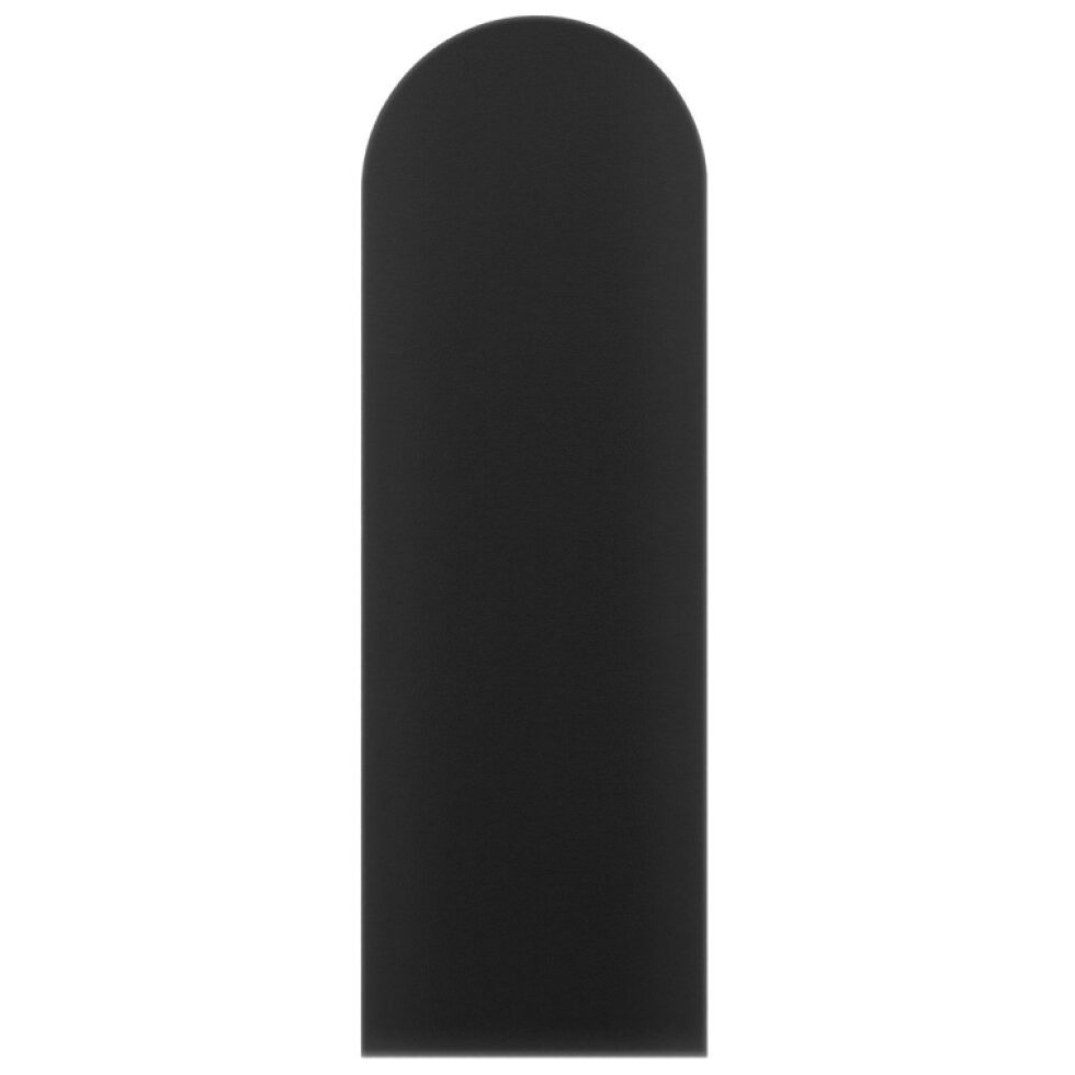 Čalouněný nástěnný panel s EKO KŮŽÍ různé rozměry x šířka 20 cm černá oblouk MyBestHome