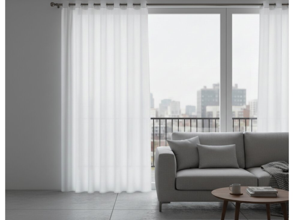 Dekorační dlouhá záclona s kroužky SOFIA bílá 290x260 cm MyBestHome