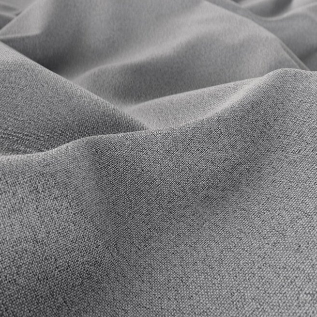 100% zatemňující závěs 140×250 cm SUPER BLACKOUT světle šedý 002 s řasící páskou