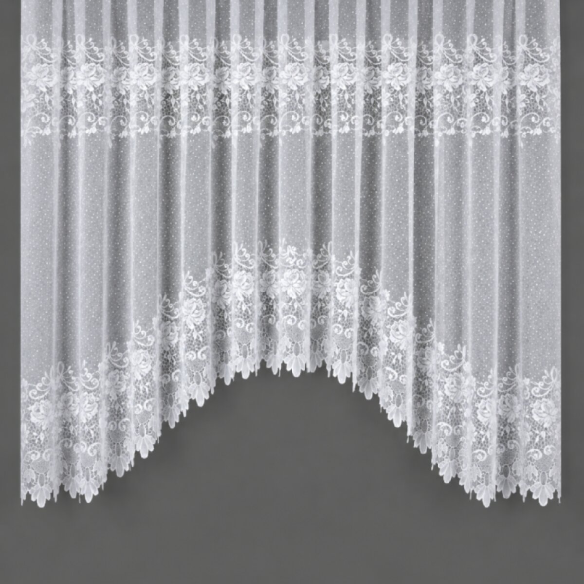 Dekorační krátká vzorovaná záclona na žabky DEMETRIA 500x160 cm MyBestHome