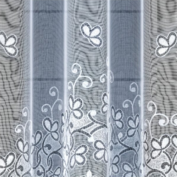 Dekorační žakárová záclona s řasící páskou NELLY 160 bílá 300x160 cm MyBestHome