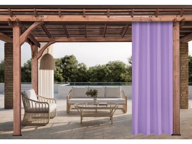 Venkovní zahradní závěs s tunýlkem JAMAICA color 30 lila, různé rozměry MyBestHome