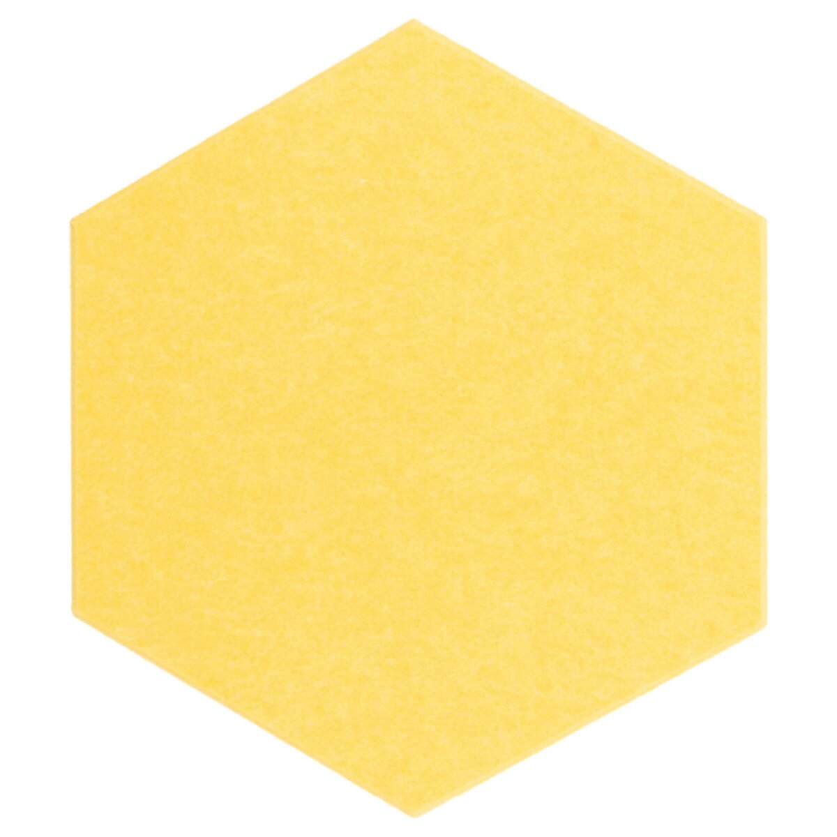 Dekorativní filcový nástěnný panel CROSS žlutá 40x46 cm hexagon - sada 2 ks