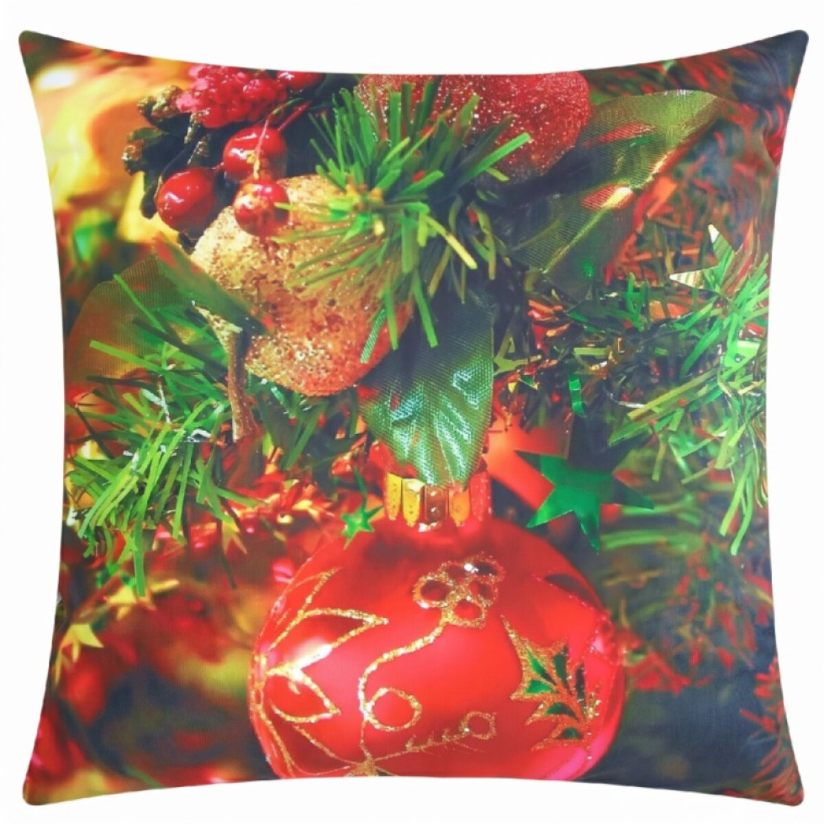 Vánoční povlak na polštář CHRIST BALLS 40x40 cm