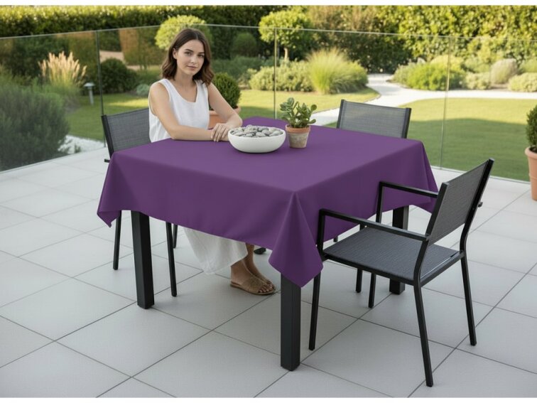Venkovní čtvercový ubrus TERRA color 29 fialová, různé rozměry Mybesthome