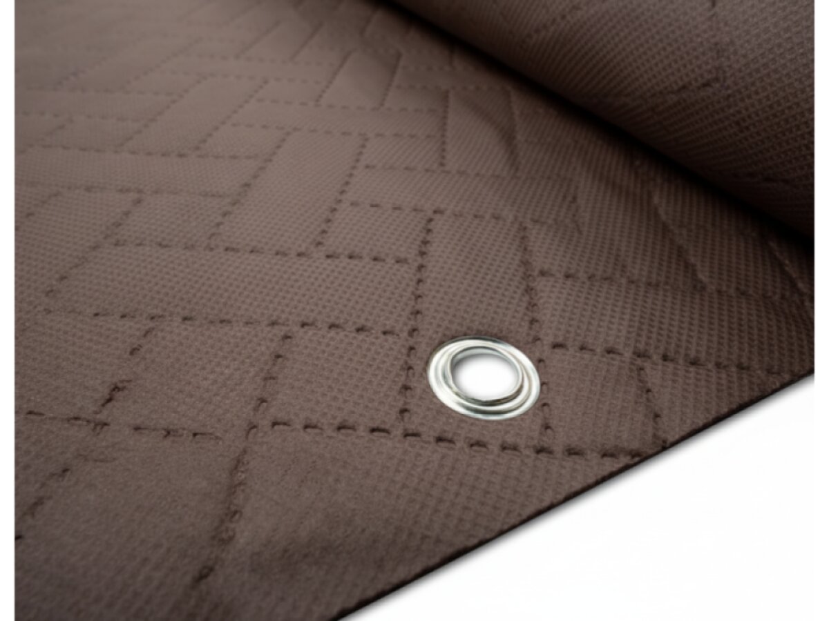 Balkonová zástěna PREMIUM výška 100 cm, šířka různé rozměry ratanový vzor hnědá, 240g/m2 MyBestHome