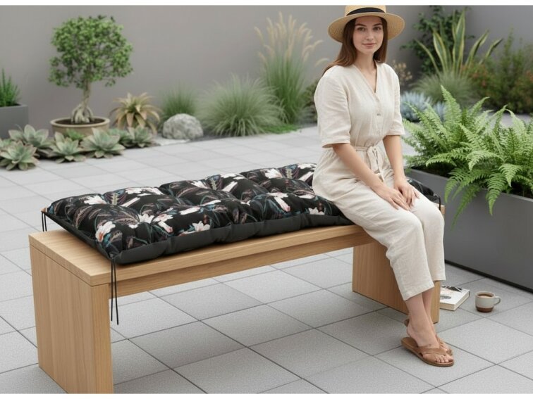 Prošívané sezení na lavici WILSON vzor 97 různé rozměry, polstr na zahradní lavici - sedák Mybesthome