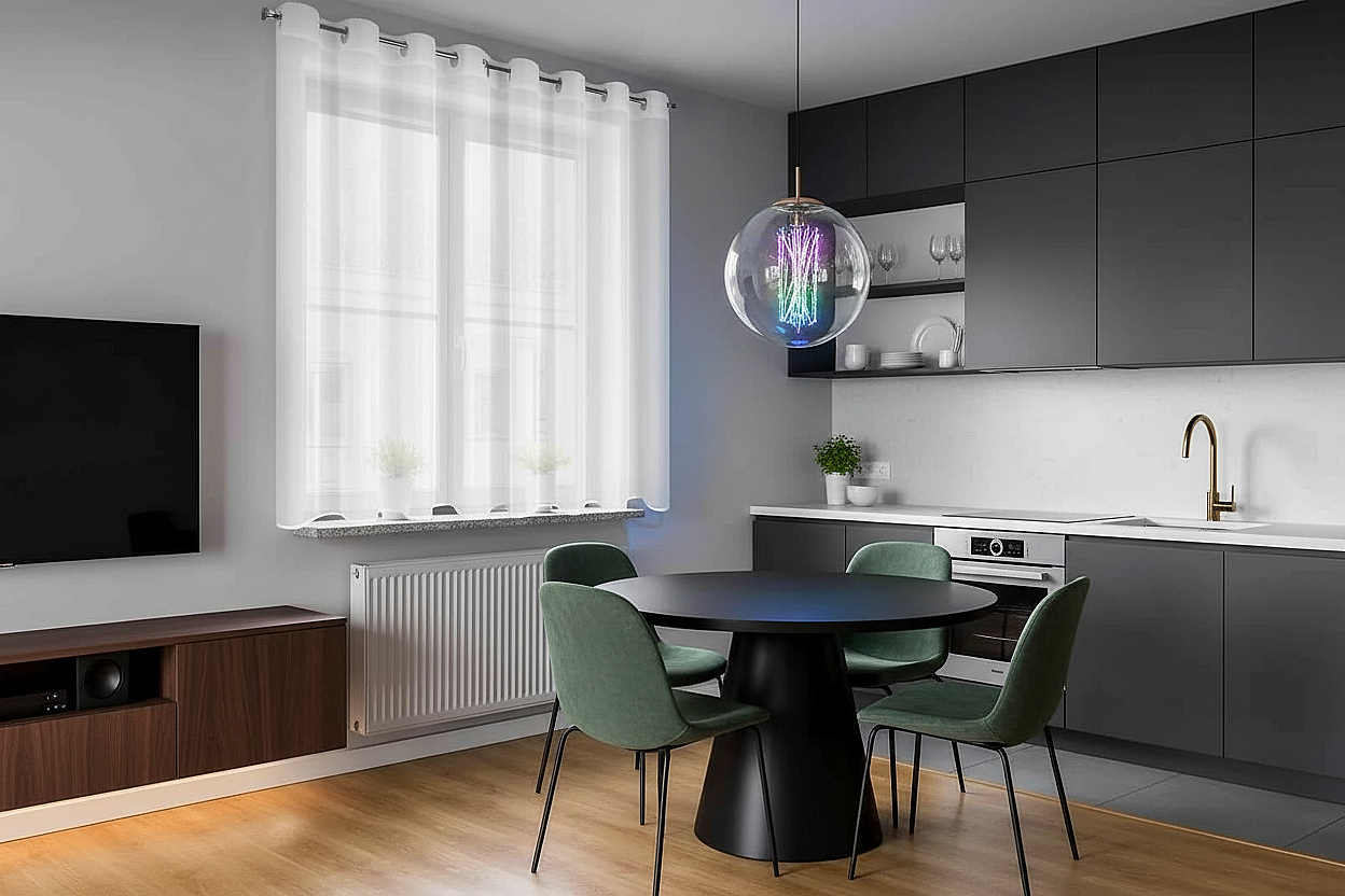 Dekorační krátká voálová záclona s kroužky BIANCA 350x150 cm bílá MyBestHome