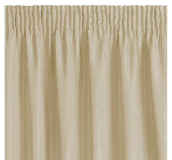 Dekorační krátký závěs s řasící páskou SAMARA béžová 140x175 cm (cena za 1 kus) MyBestHome
