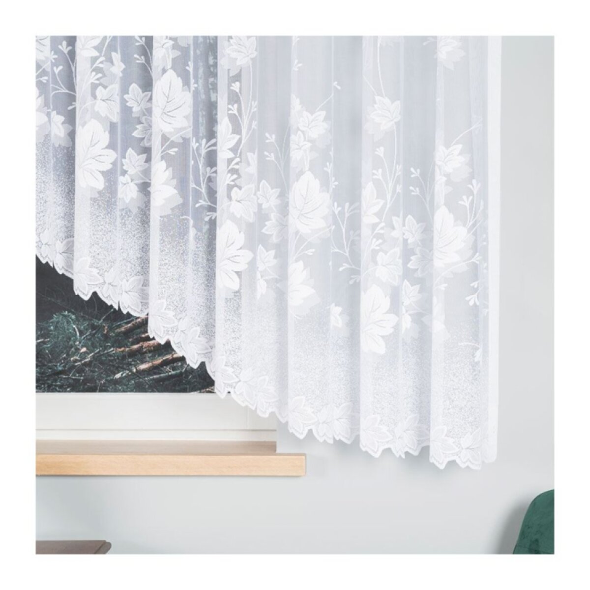 Dekorační krátká vzorovaná záclona na žabky BOZENA 500x160 cm MyBestHome