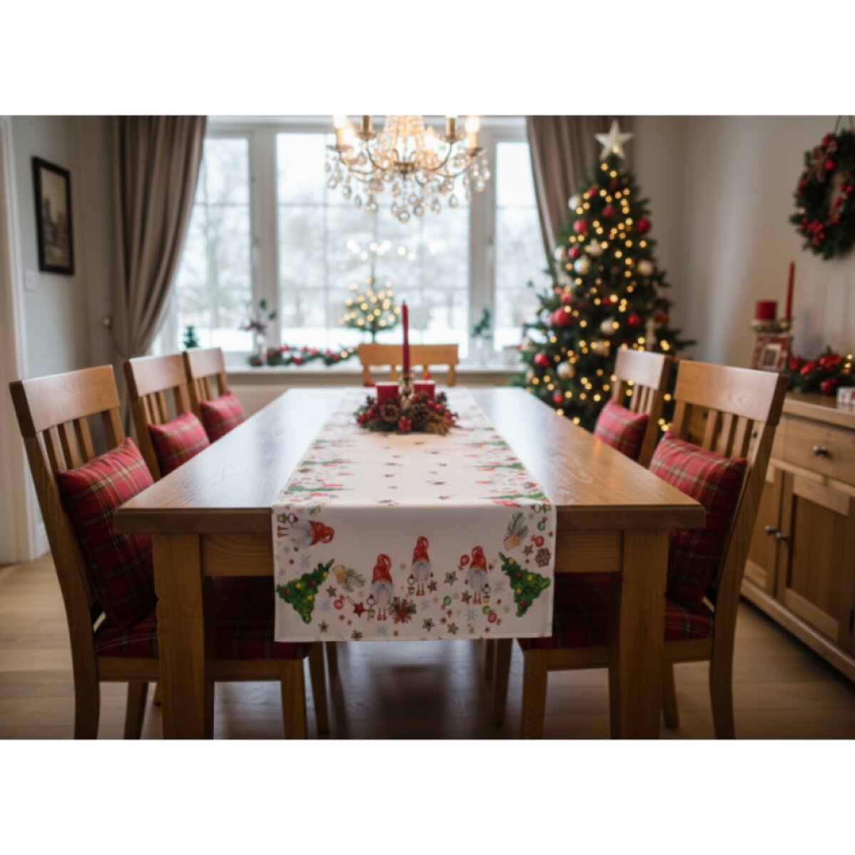 Vánoční běhoun na stůl CHRISTMAS HELLO 40x220 cm
