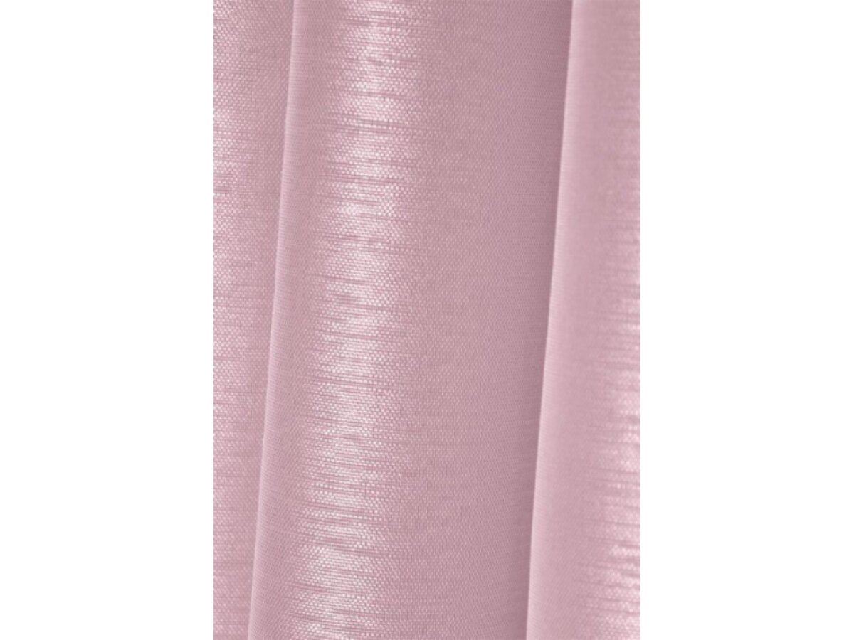 Dekorační dlouhá záclona s řasící páskou WOOD růžová 140x245 cm (cena za 1 kus) MyBestHome