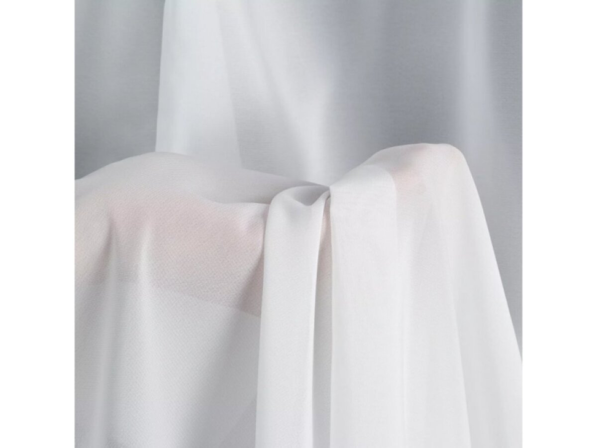 Dekorační krátká šifonová záclona s kroužky ARIANNA 295x160 cm bílá MyBestHome