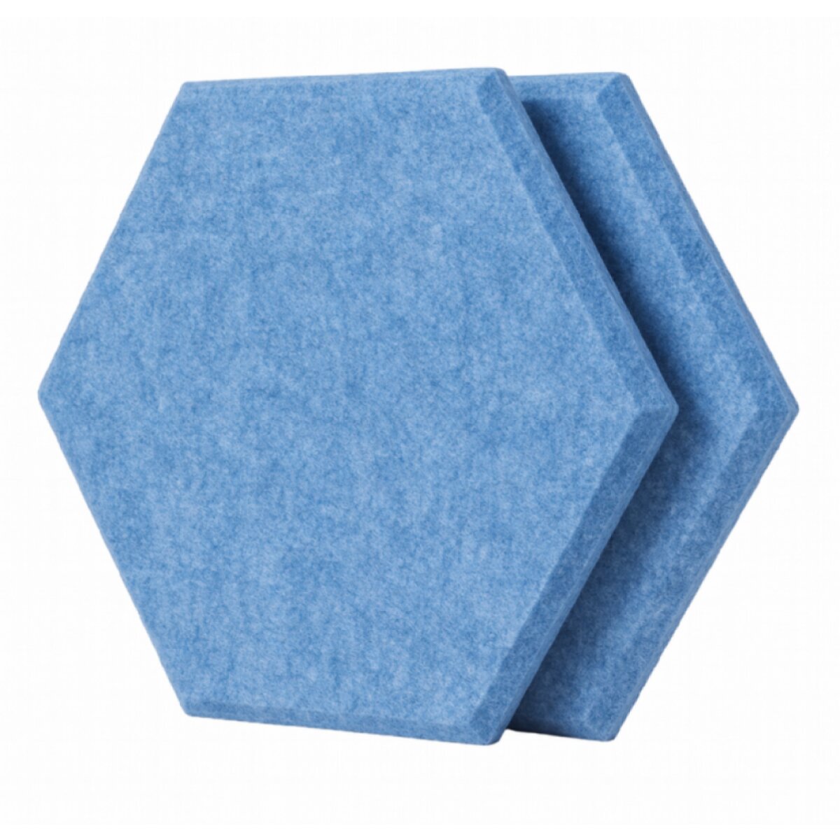 Dekorativní filcový nástěnný panel CROSS modrá 40x46 cm hexagon - sada 2 ks