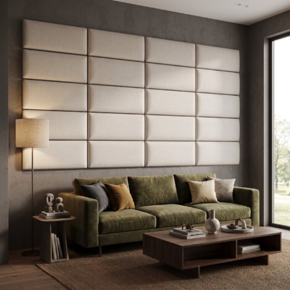 Čalouněný nástěnný panel různé rozměry x šířka 30 cm mořská zelená obdélník MyBestHome