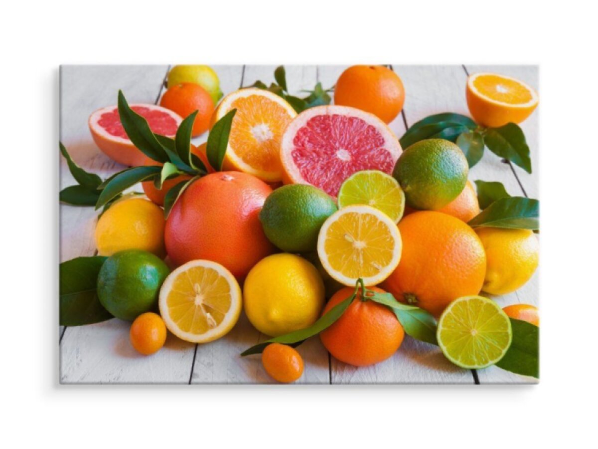 Moderní obraz na plátně do kuchyně Šťavnaté Citrusy
