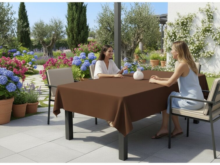 Venkovní ubrus GARDEN color 22 hnědá, různé rozměry Mybesthome